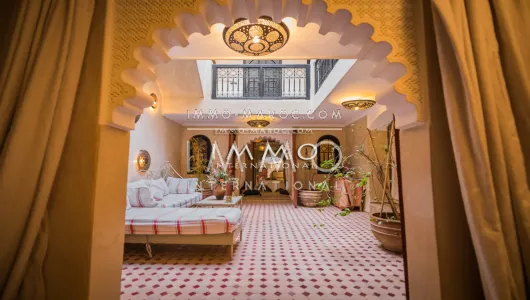 achat riad Marocain épuré Marrakech