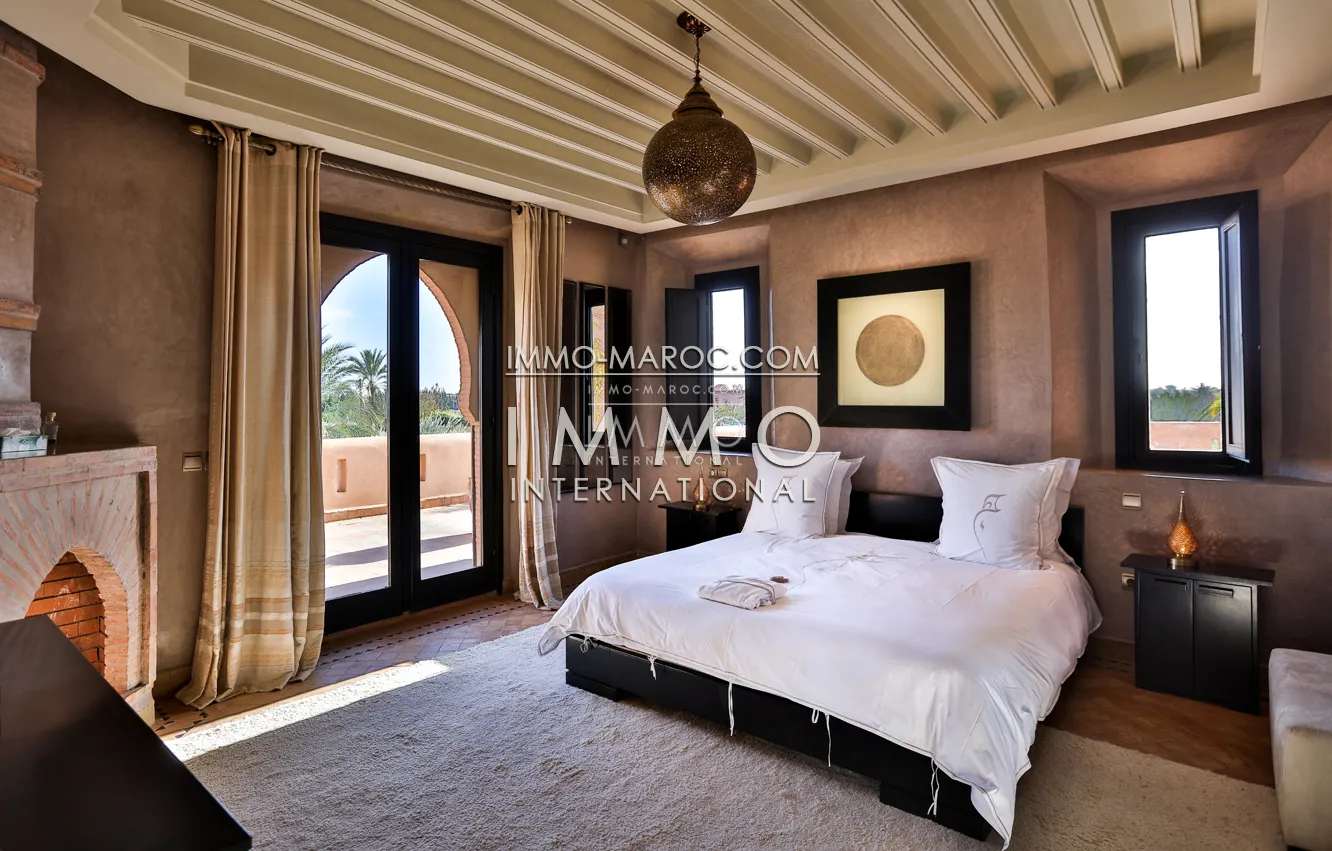 Trés belle propriété a la palmeraie de marrakech de style moderne et marocain