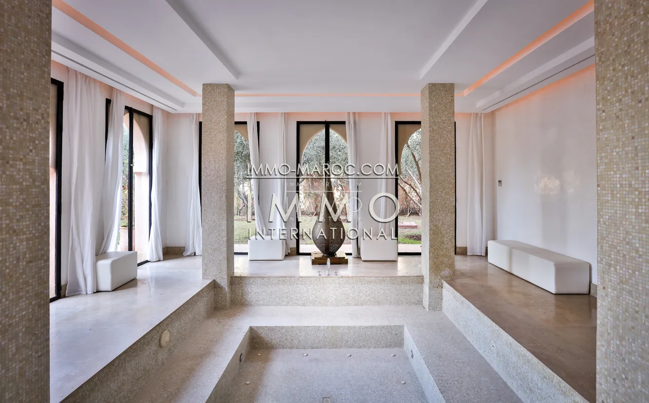 Trés belle propriété a la palmeraie de marrakech de style moderne et marocain