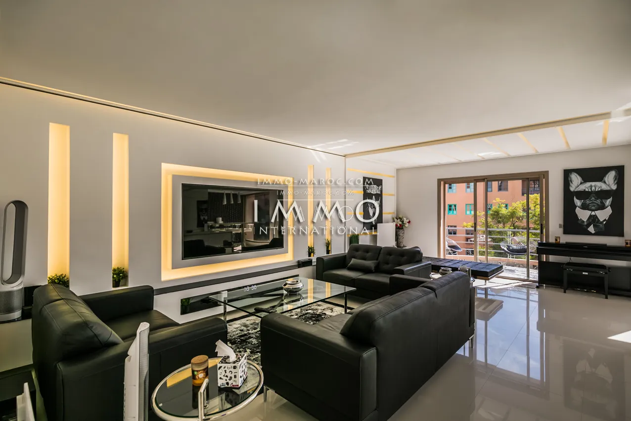 Appartement a vendre avec finition exceptionnelle à hivernage vendu meublé