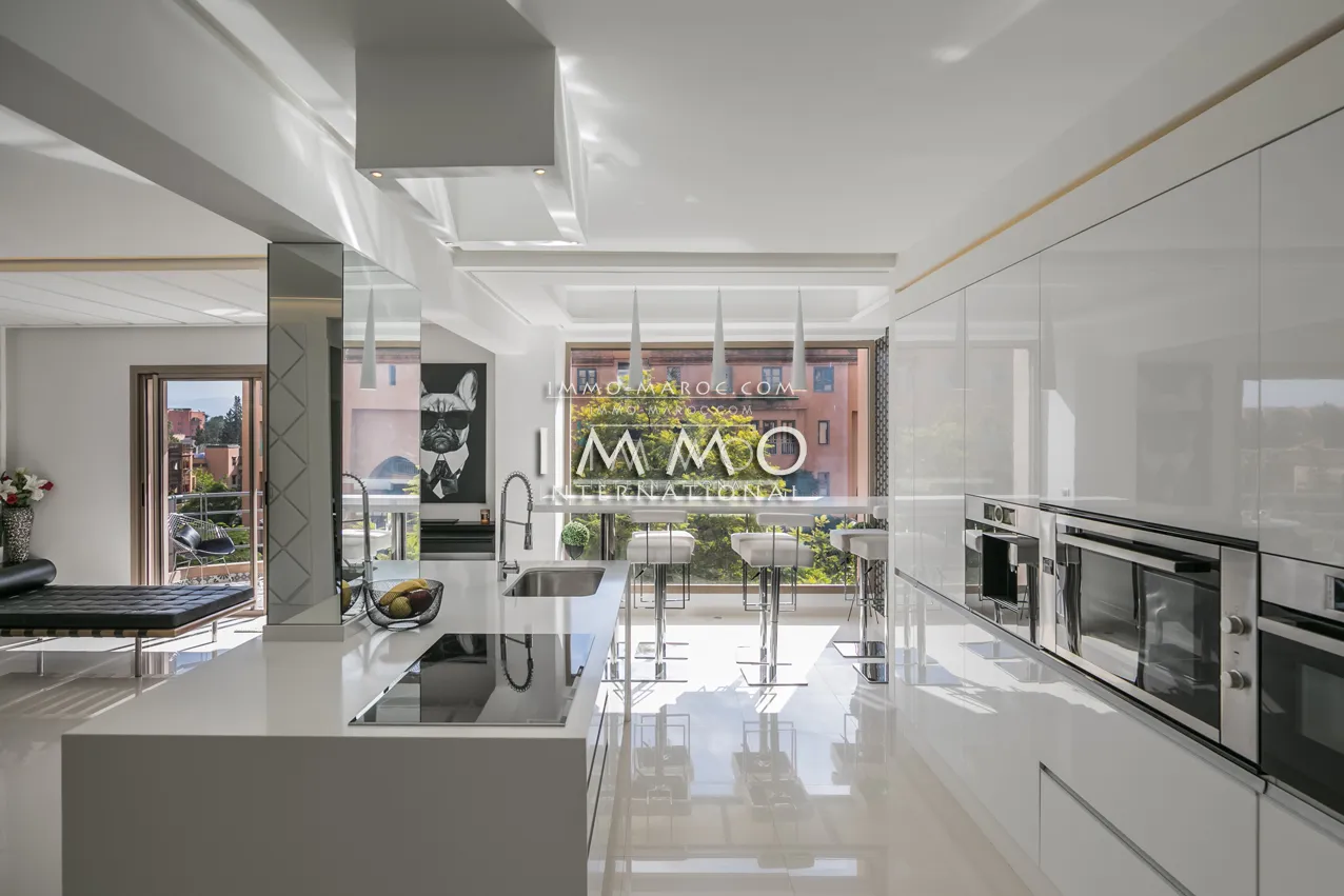 Appartement a vendre avec finition exceptionnelle à hivernage vendu meublé