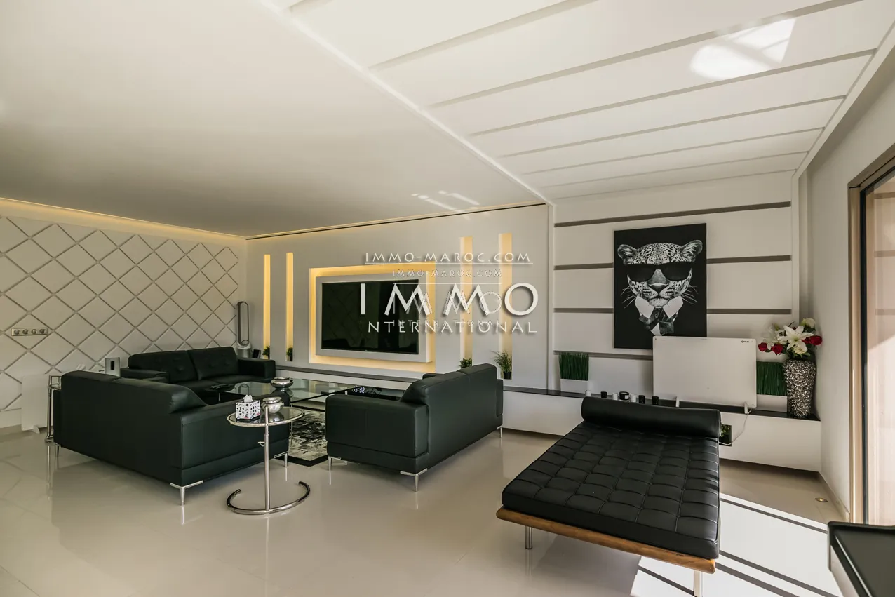 Appartement a vendre avec finition exceptionnelle à hivernage vendu meublé