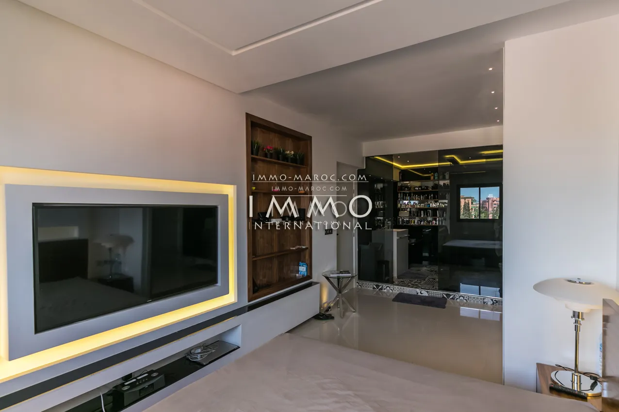 Appartement a vendre avec finition exceptionnelle à hivernage vendu meublé