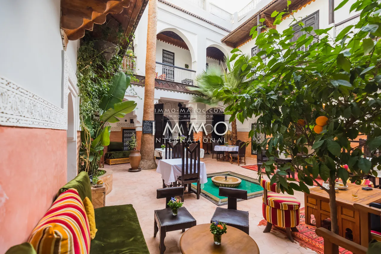 Riad maison d’hôtes a vendre a marrakech