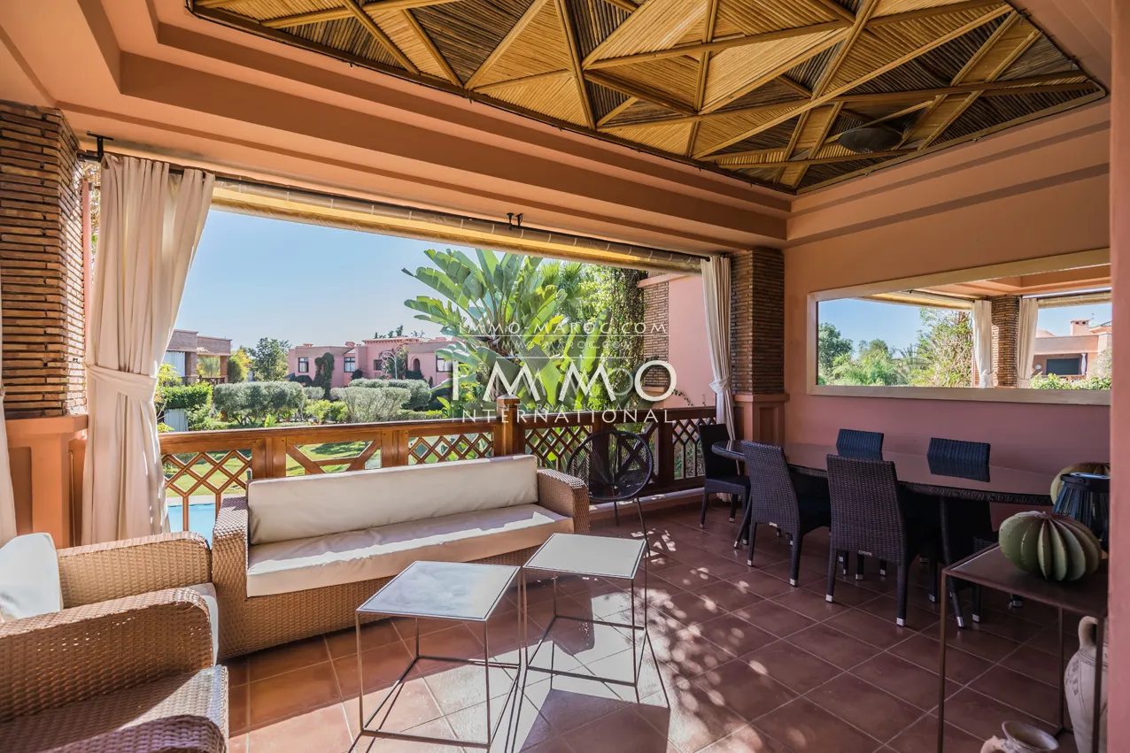Appartement de trois chambres a vendre dans une résidence avec piscine marrakech