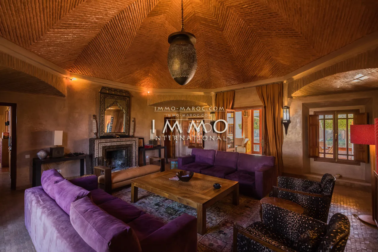 Superbe villa a vendre première ligne de golf amelkis marrakech 