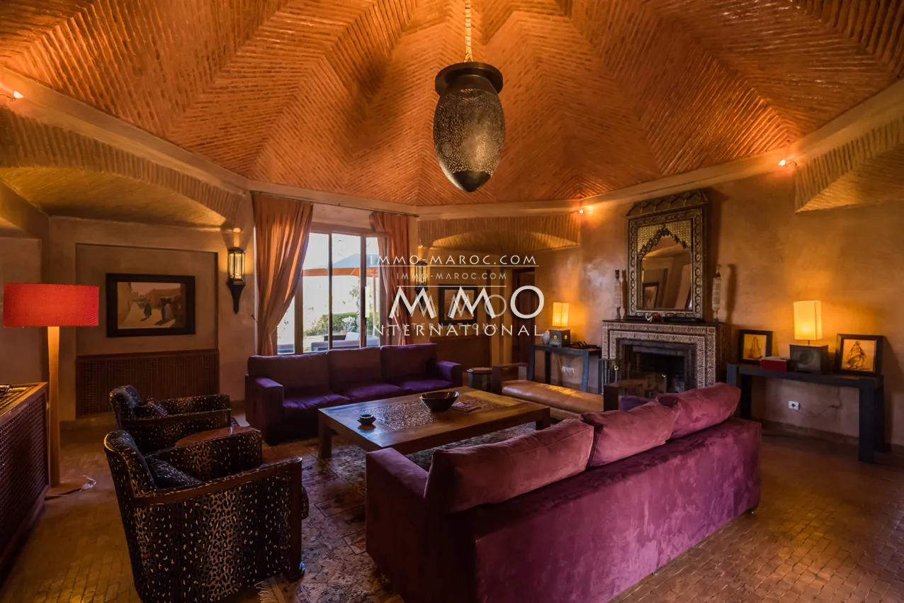 Superbe villa a vendre première ligne de golf amelkis marrakech 