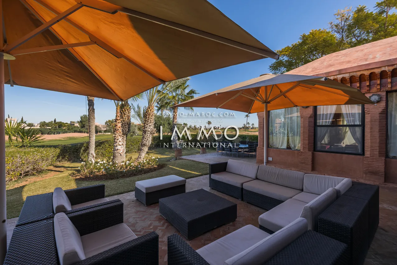 Superbe villa a vendre première ligne de golf amelkis marrakech 