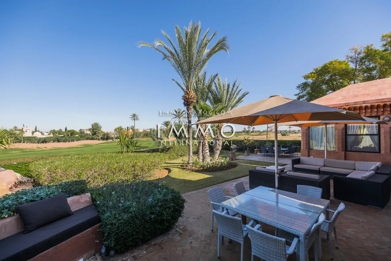 Superbe villa a vendre première ligne de golf amelkis marrakech 