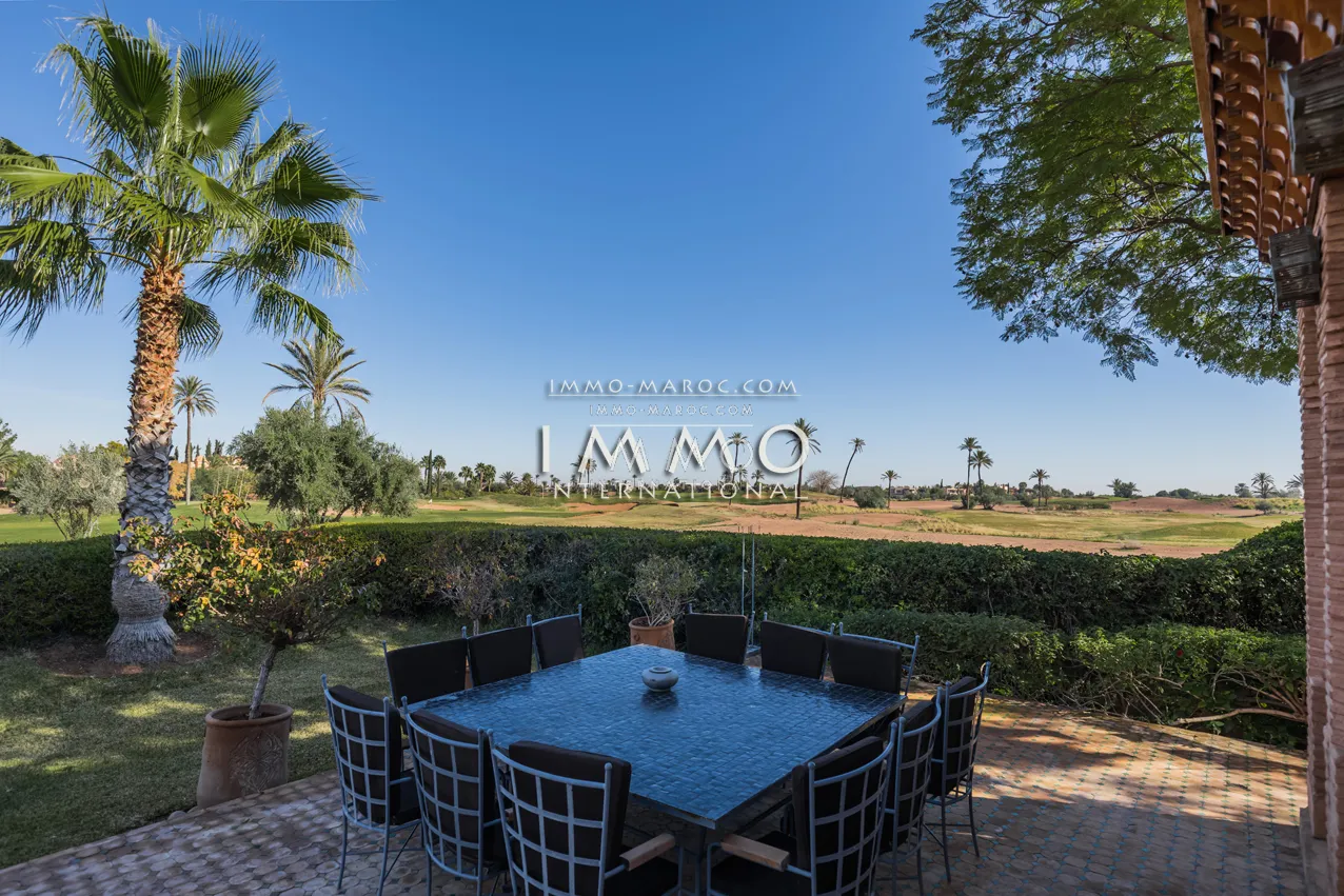 Superbe villa a vendre première ligne de golf amelkis marrakech 