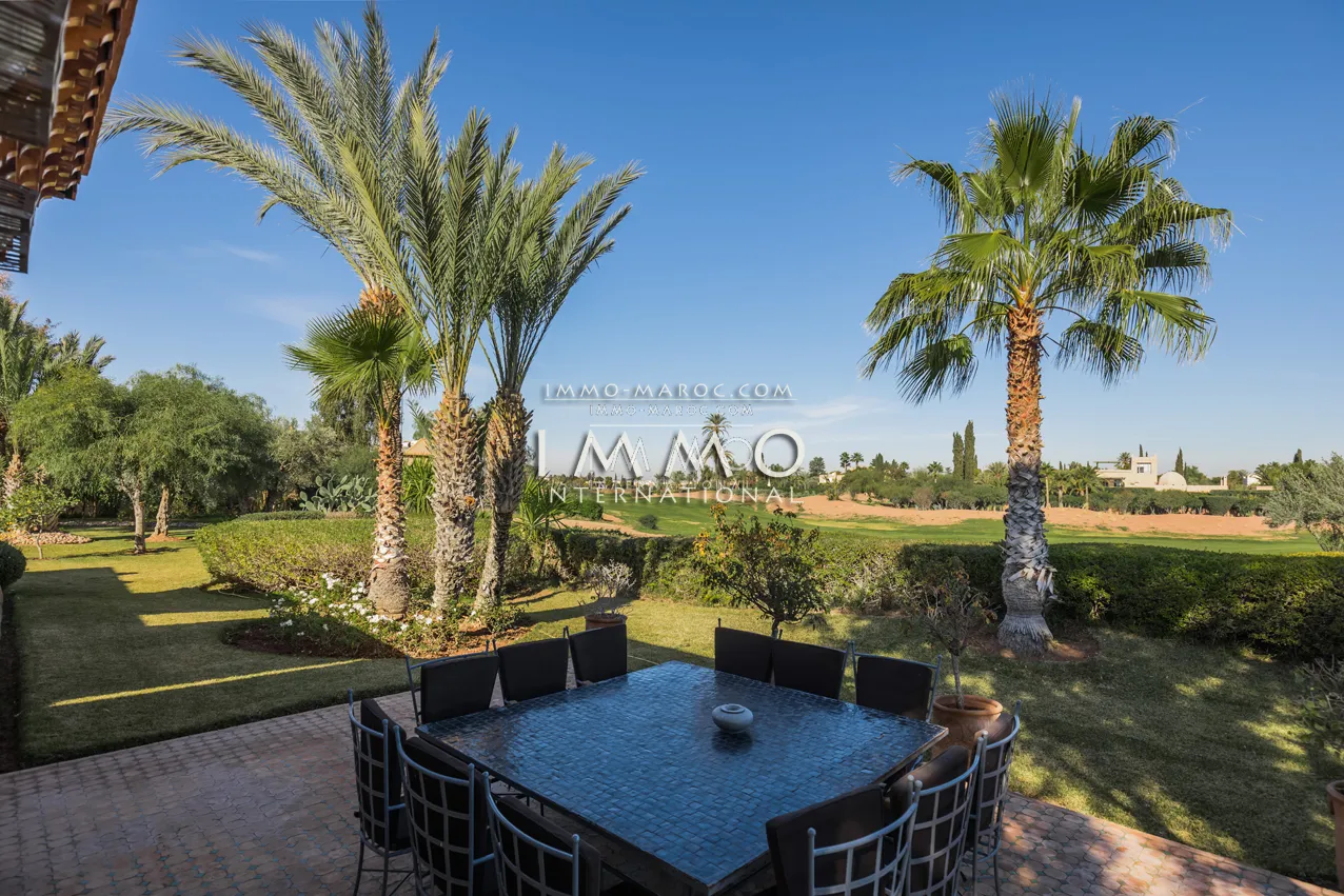 Superbe villa a vendre première ligne de golf amelkis marrakech 