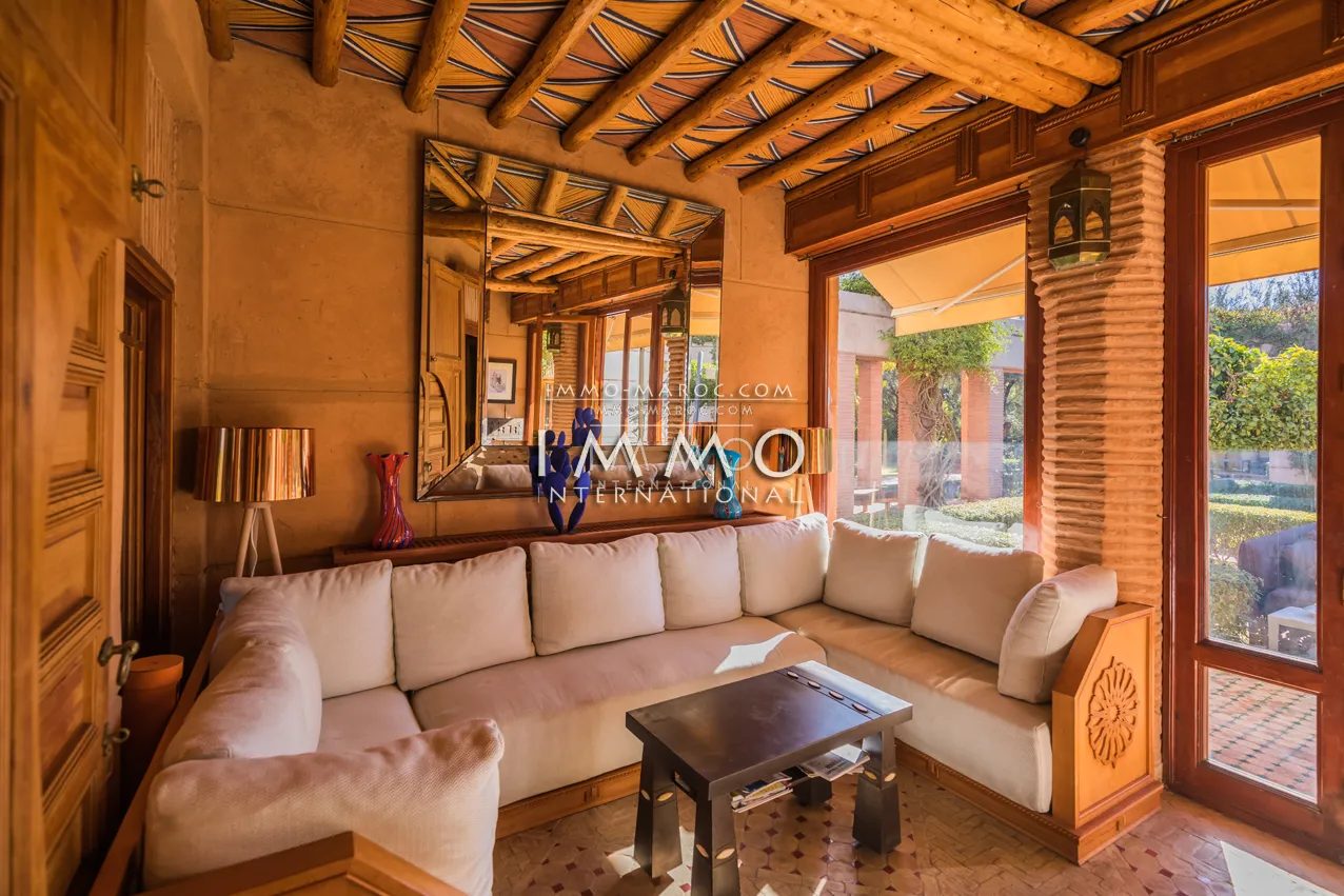 Superbe villa a vendre première ligne de golf amelkis marrakech 