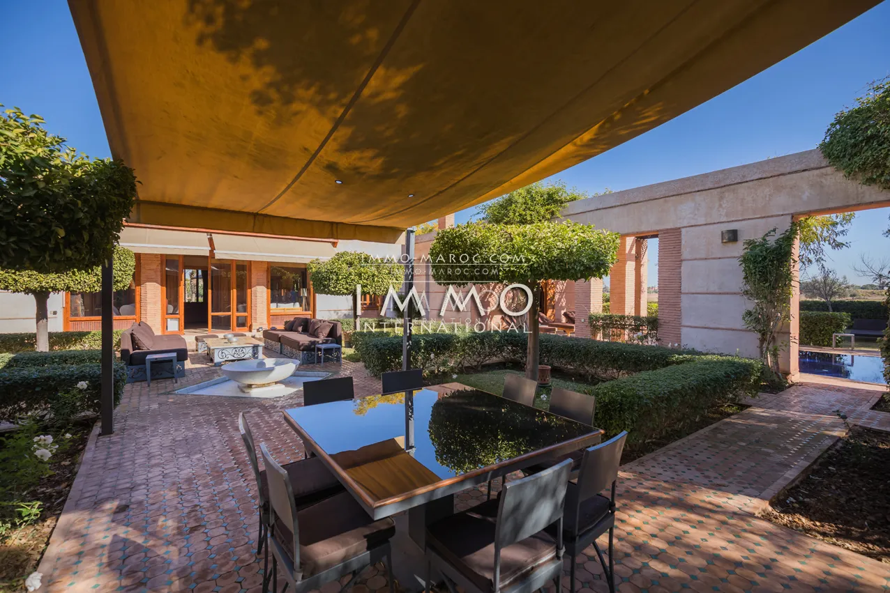Superbe villa a vendre première ligne de golf amelkis marrakech 