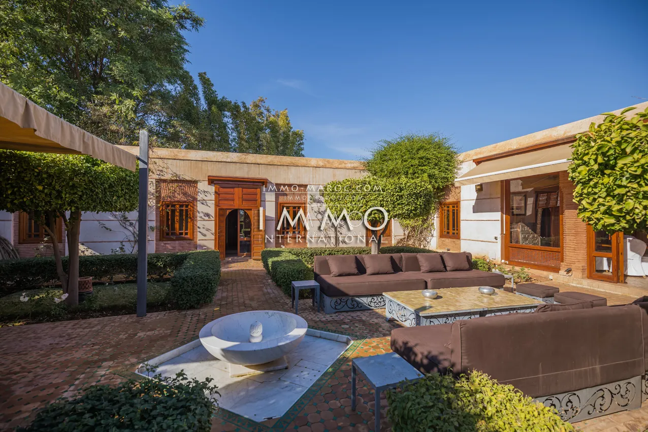 Superbe villa a vendre première ligne de golf amelkis marrakech 