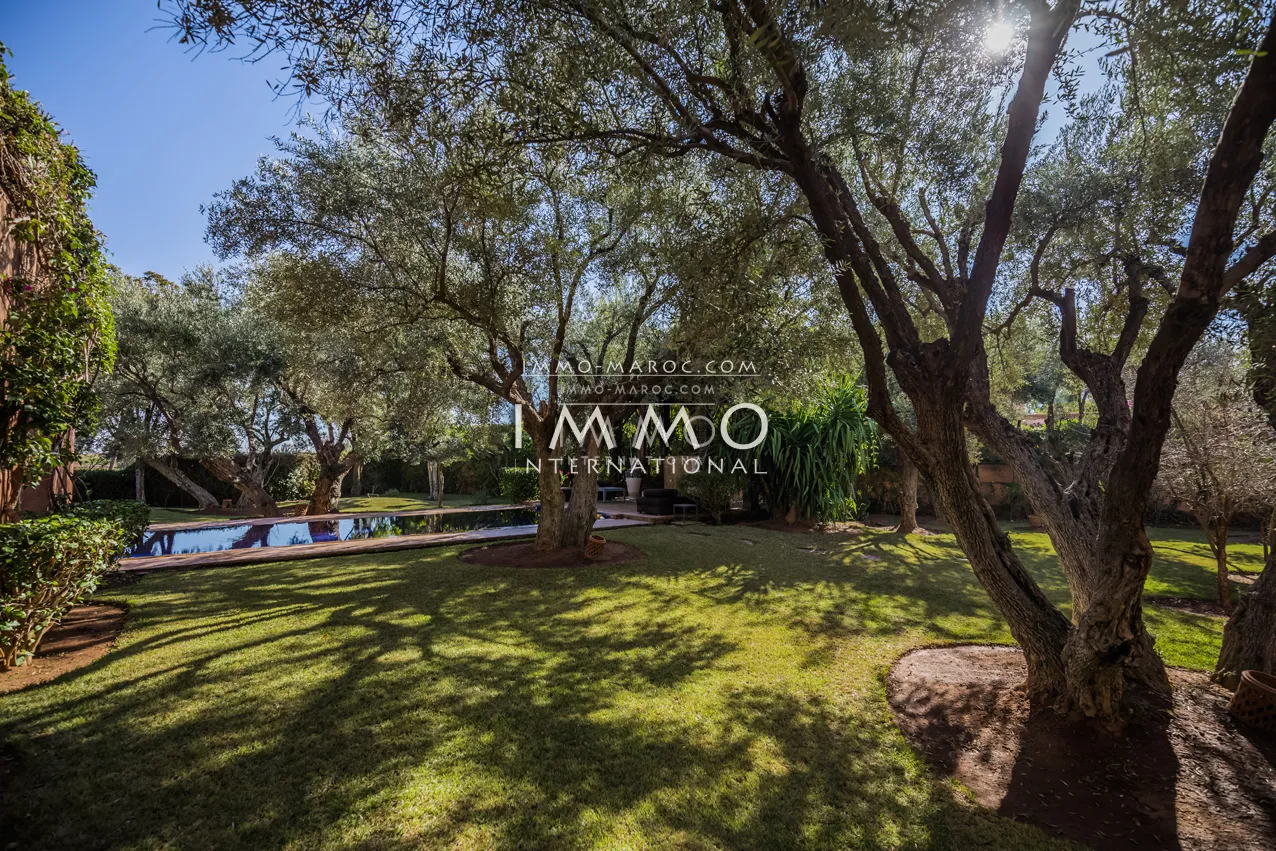 Superbe villa a vendre première ligne de golf amelkis marrakech 