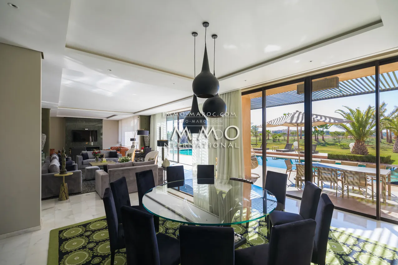 Superbe villa a vendre première ligne de golf amelkis marrakech 