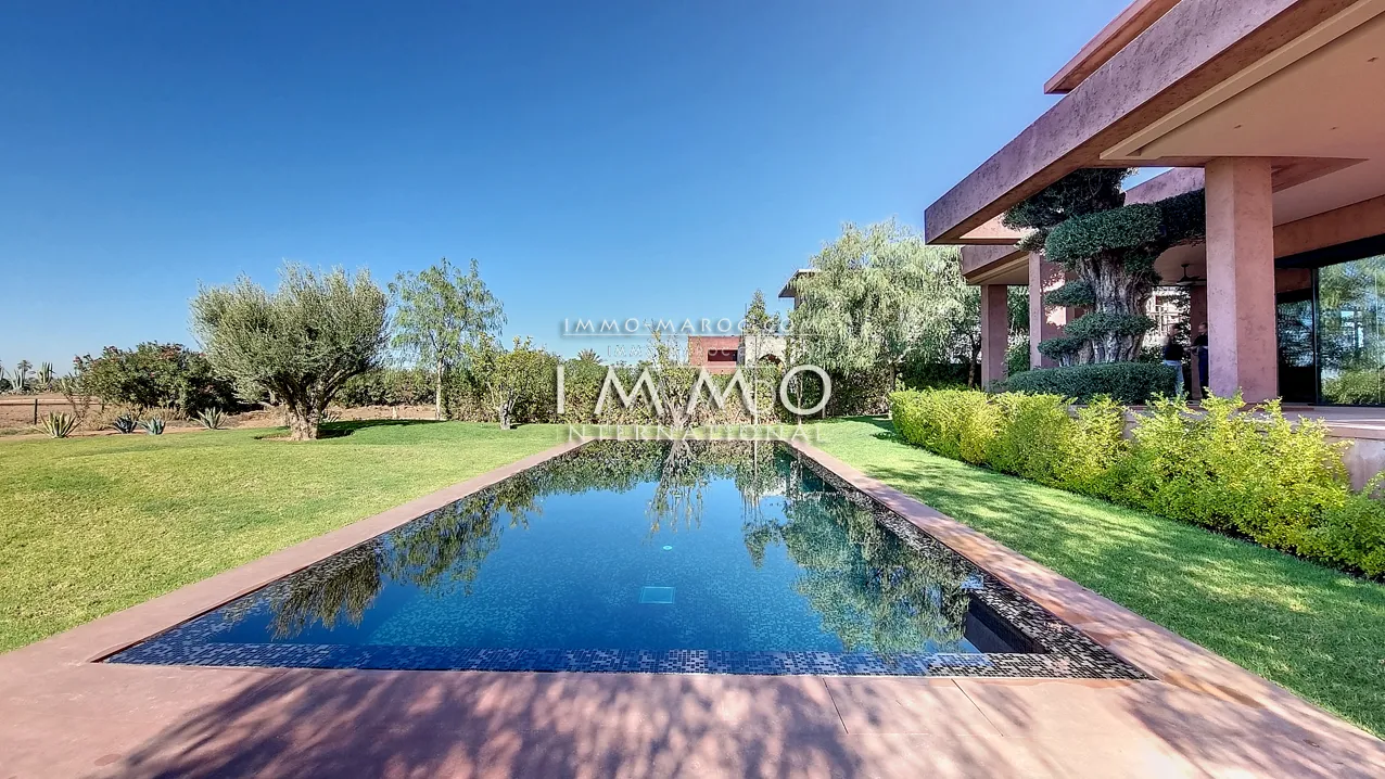 Villa contemporaine sur golf marrakech a vendre