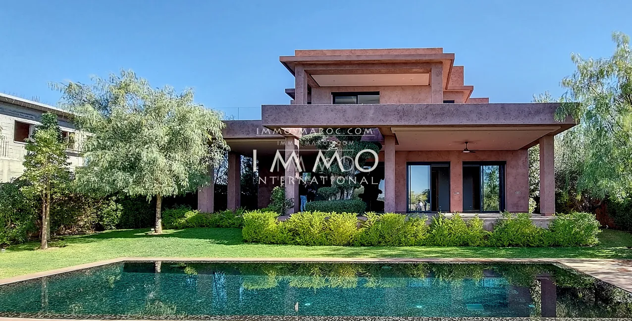 Villa contemporaine sur golf marrakech a vendre