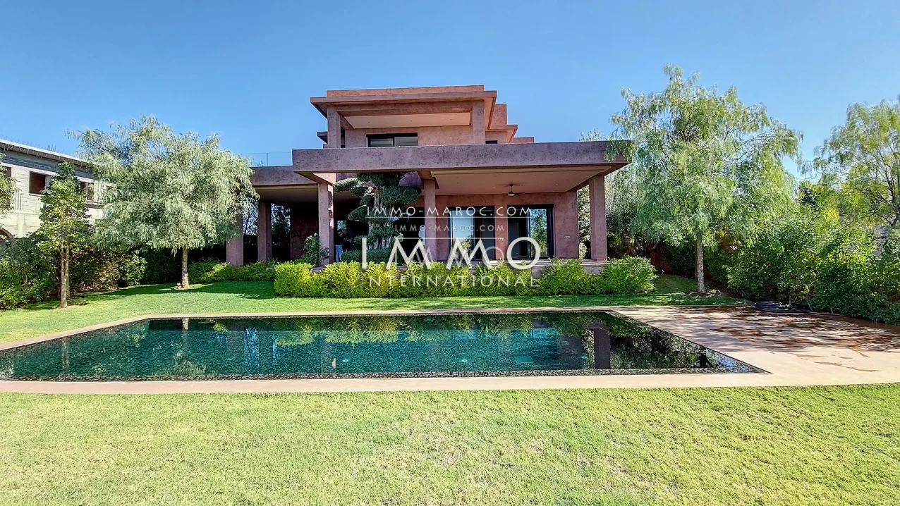 Villa contemporaine sur golf marrakech a vendre