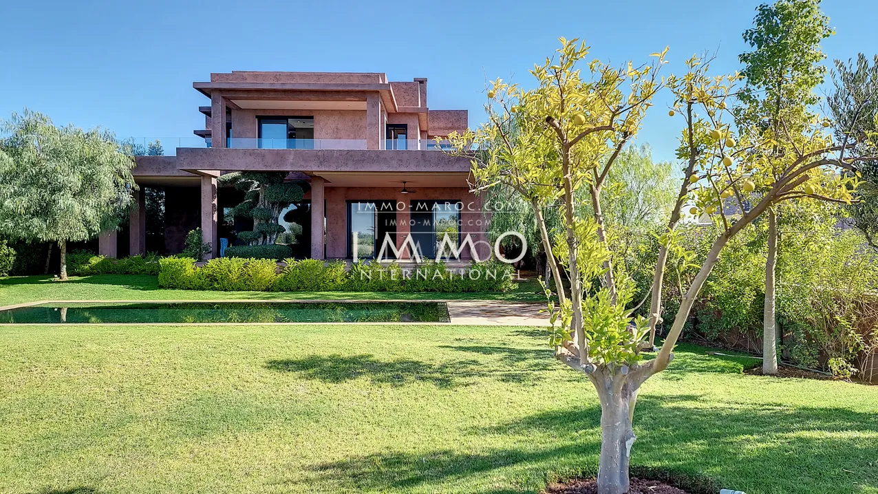 Villa contemporaine sur golf marrakech a vendre