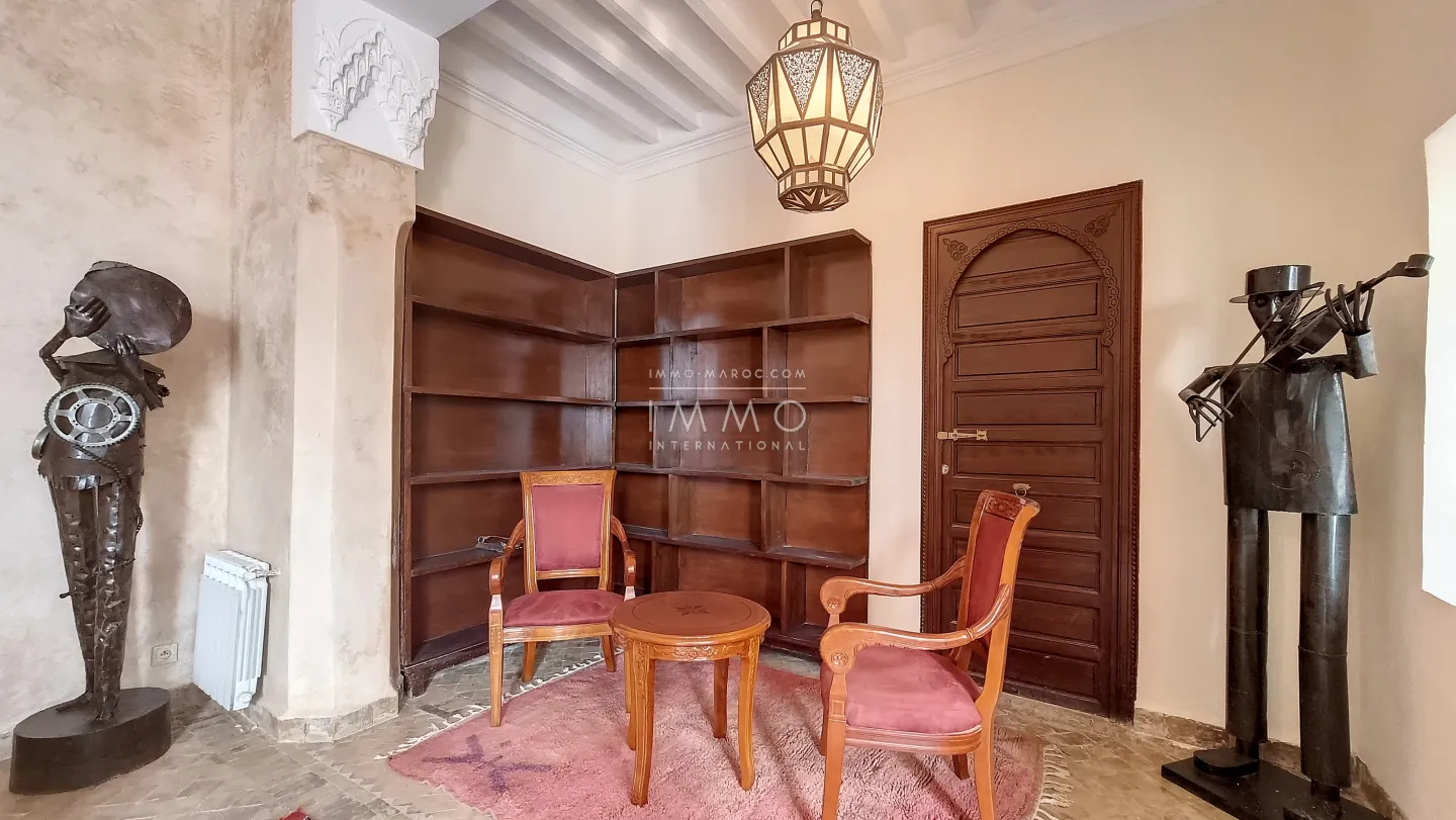 Riad rénové marocain épuré marrakech