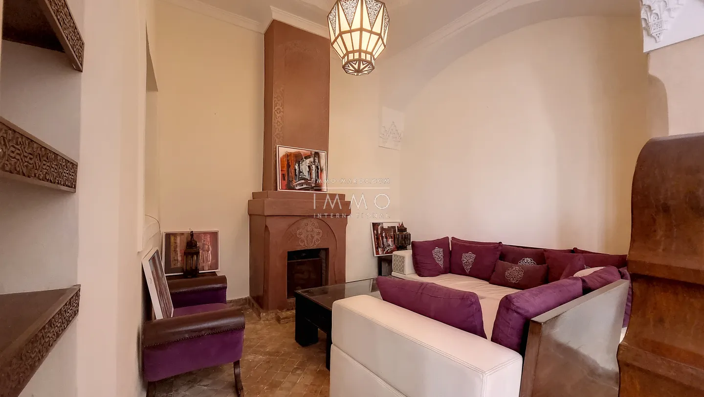 Riad rénové marocain épuré marrakech