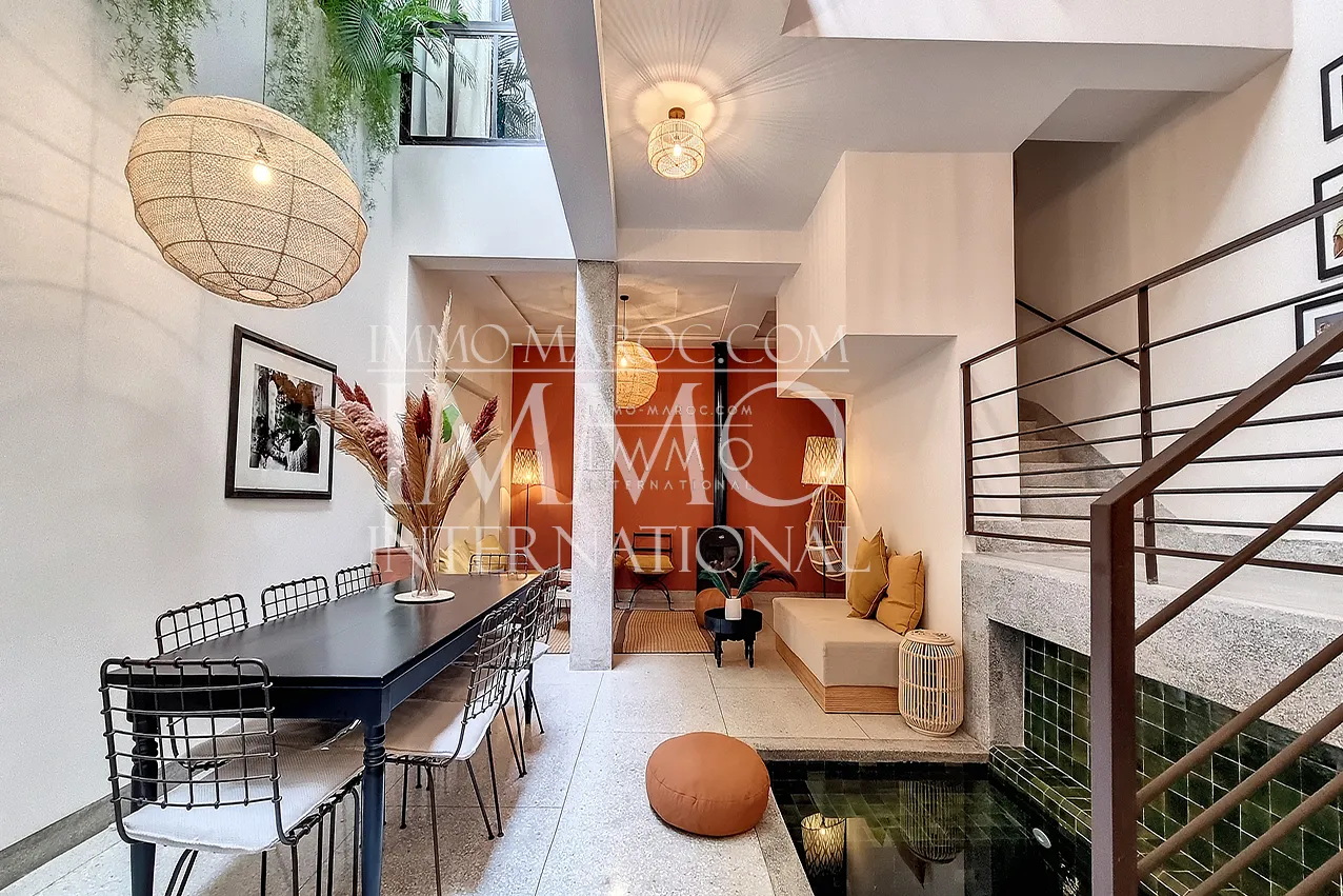 Riad rénové contemporain marrakech