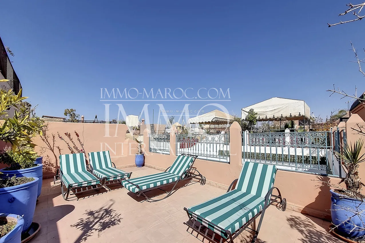 Riad en exploitation maison d’hôtes à vendre à deux minutes à pieds de la place jemaa el fna