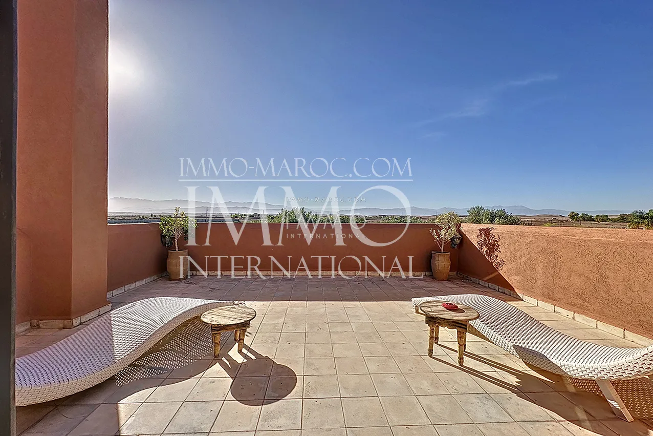 Maison contemporaine avec vna sur route d'amizmiz