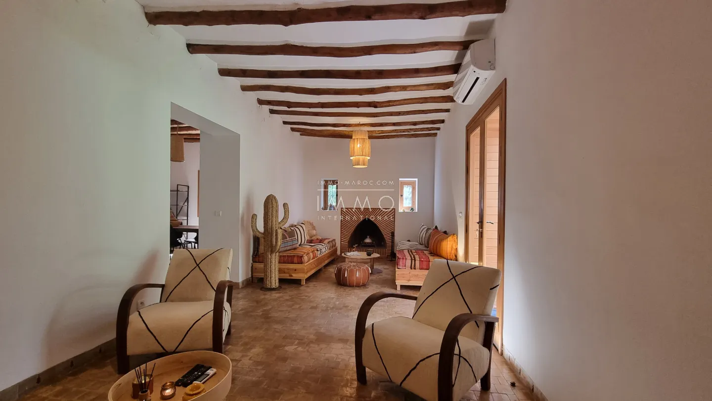 Au pied de la vallée de l'ourika maison  beldi  chic à vendre à marrakech