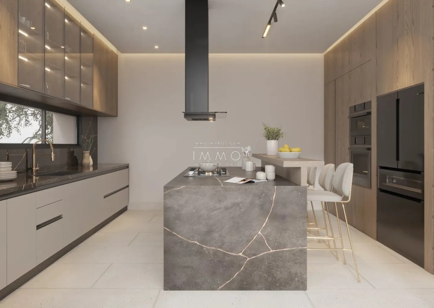 Villa d'architecte a vendre de plain-pied sur 2400m2 de terrain.marrakech