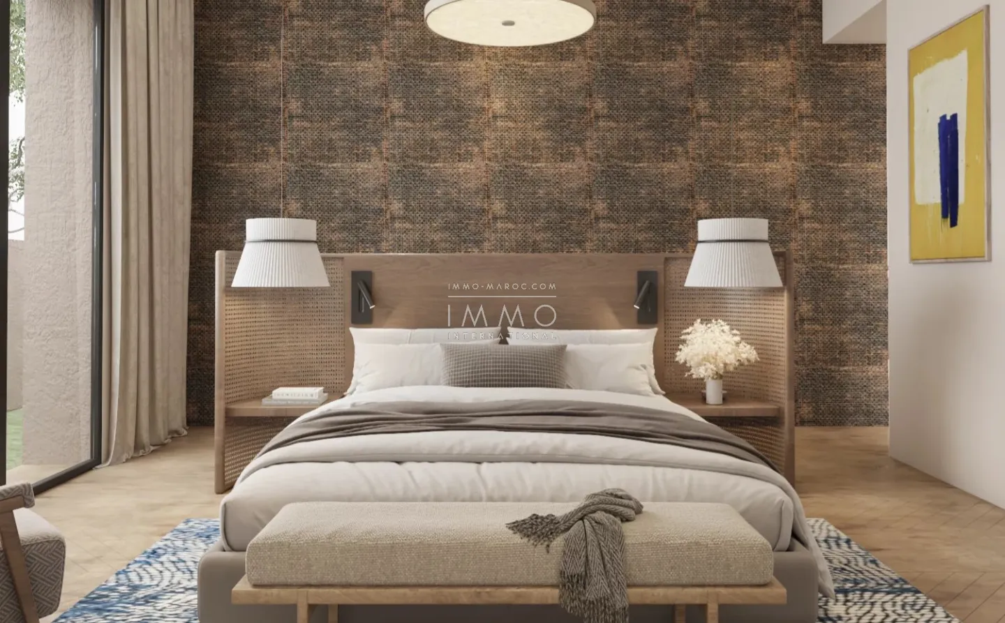 Villa d'architecte a vendre de plain-pied sur 2400m2 de terrain.marrakech