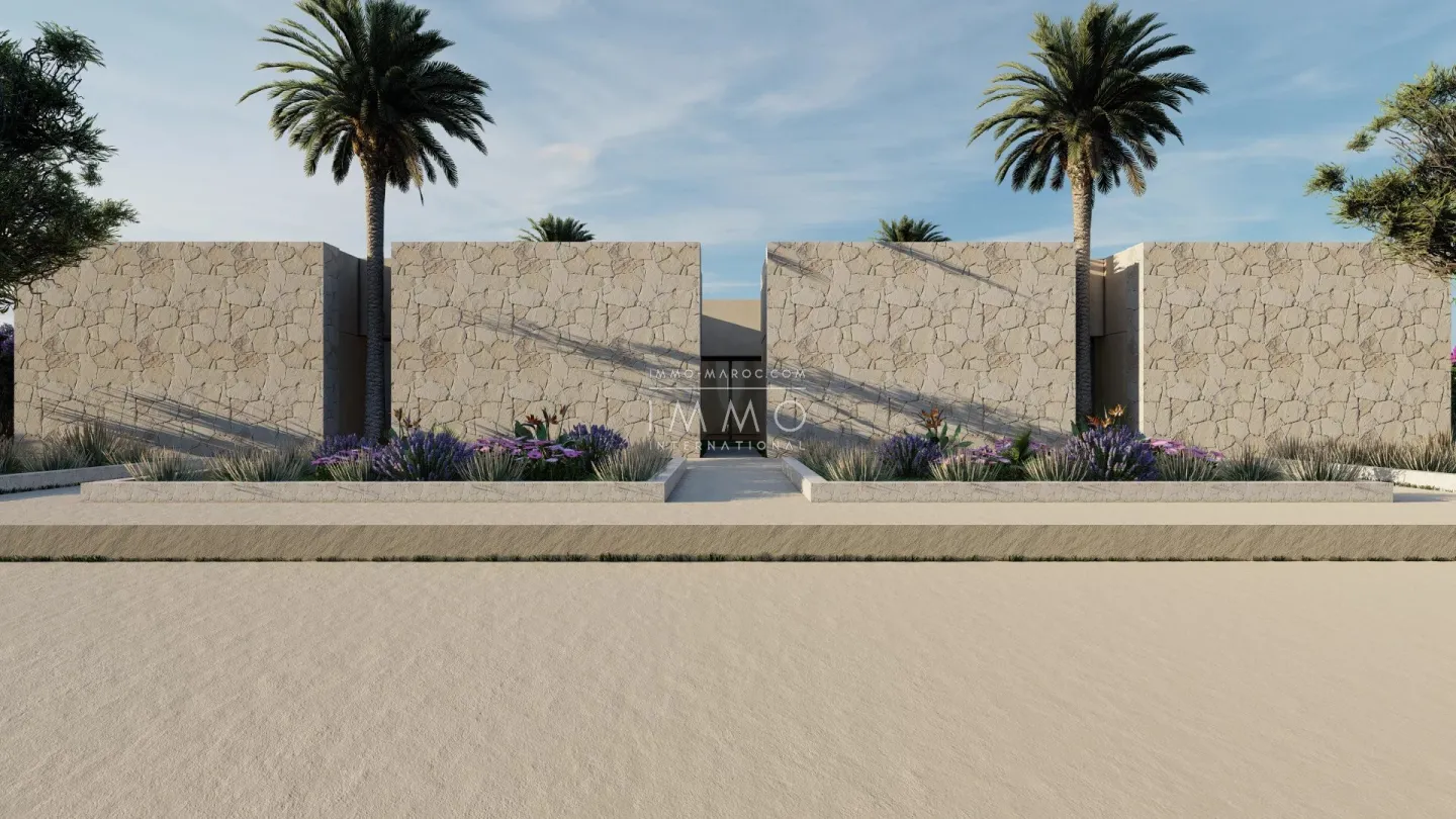 Villa d'architecte a vendre de plain-pied sur 2400m2 de terrain.marrakech