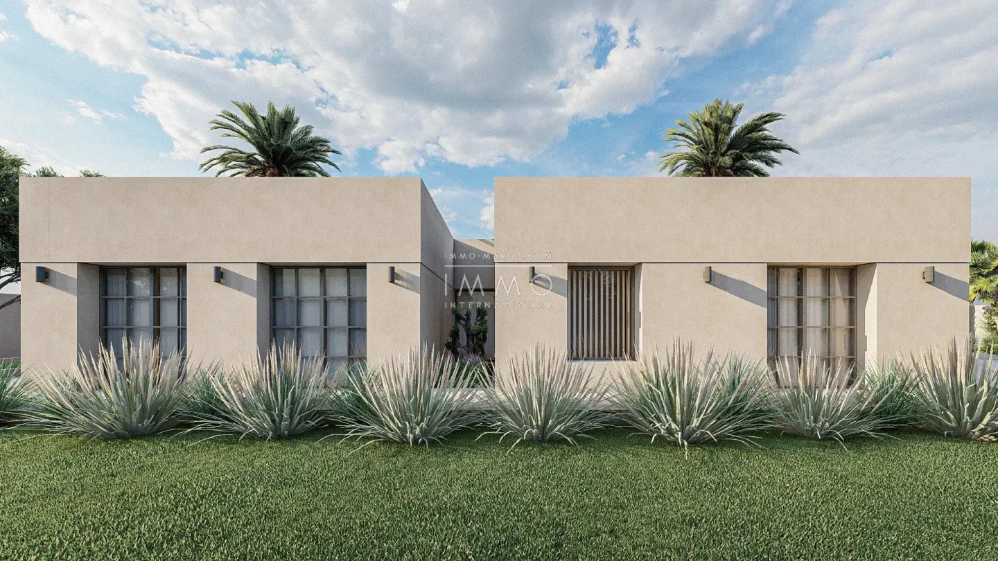 Villa d'architecte a vendre de plain-pied sur 2400m2 de terrain.marrakech
