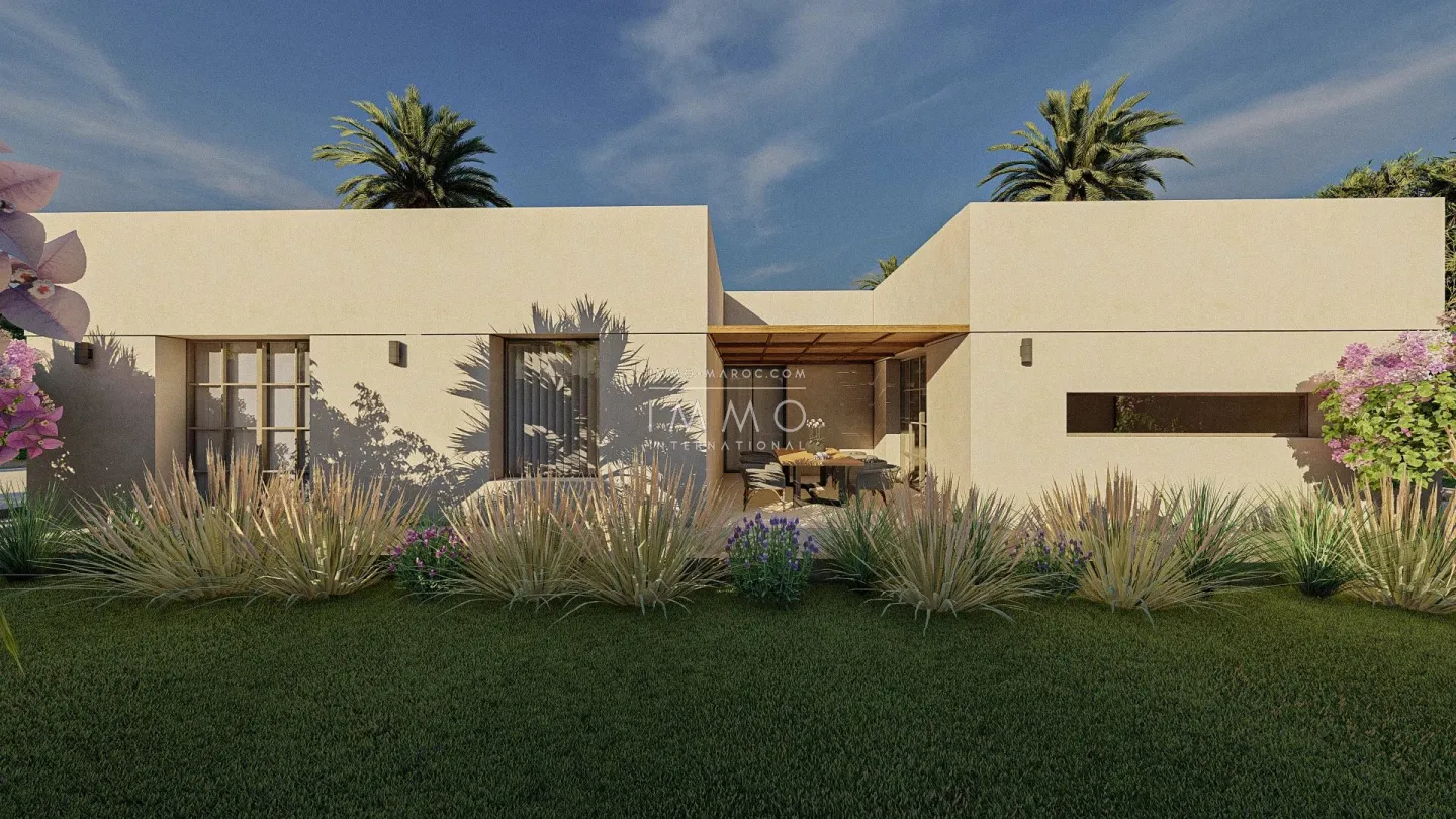 Villa d'architecte a vendre de plain-pied sur 2400m2 de terrain.marrakech