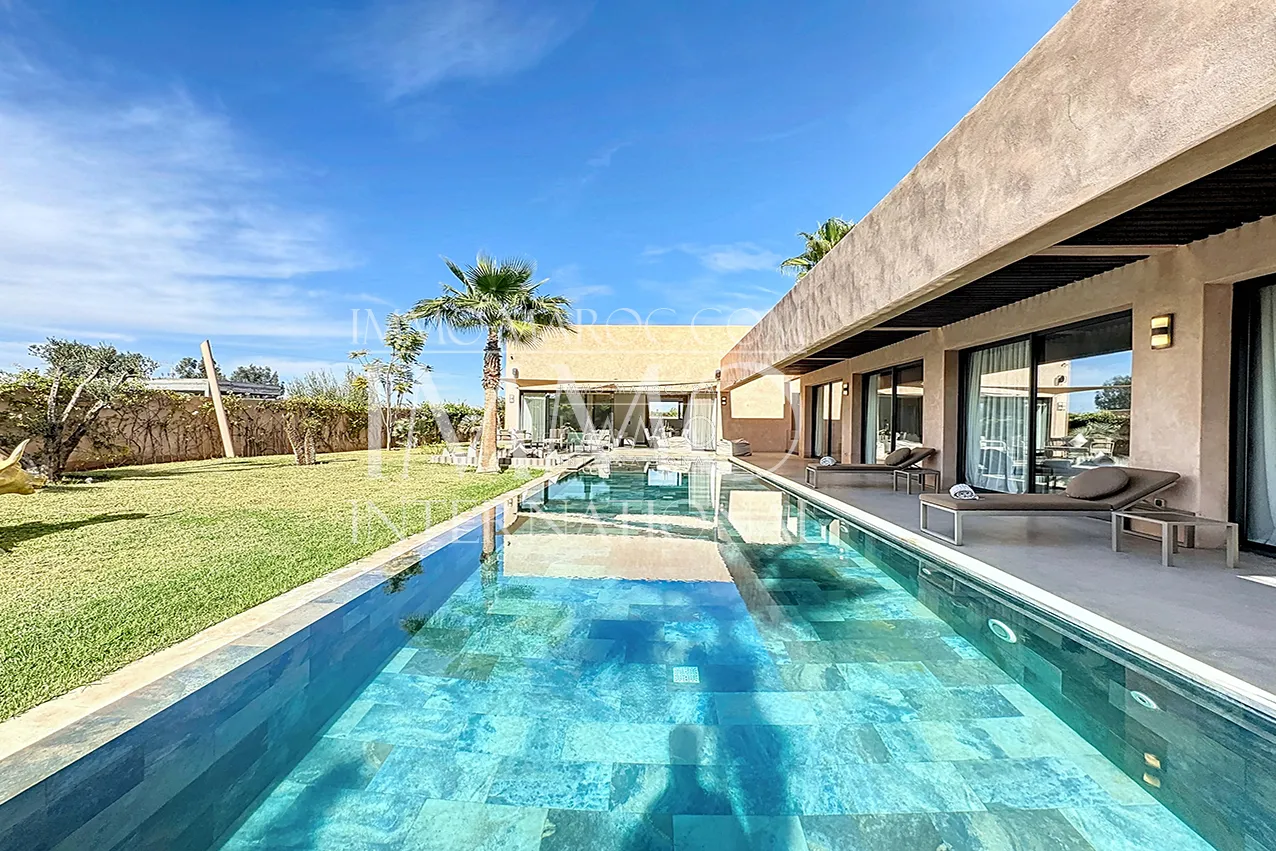 Villa contemporain a vendre en construction route ourika marrakech