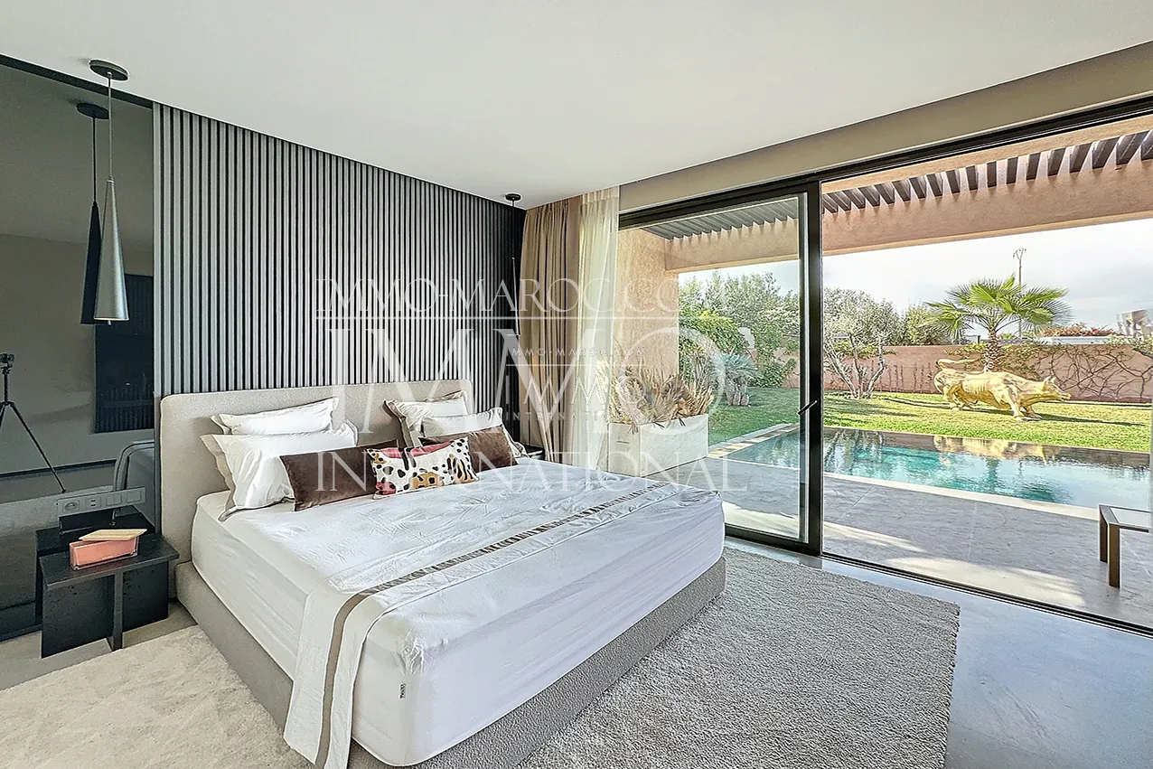 Villa contemporain a vendre en construction route ourika marrakech