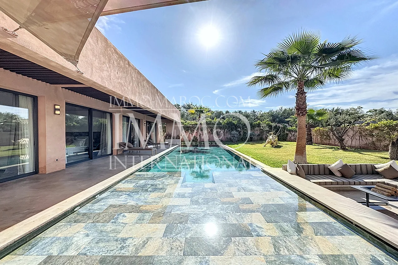 Villa contemporain a vendre en construction route ourika marrakech