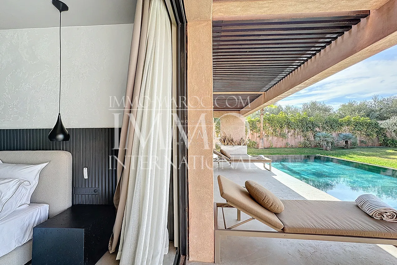 Villa contemporain a vendre en construction route ourika marrakech