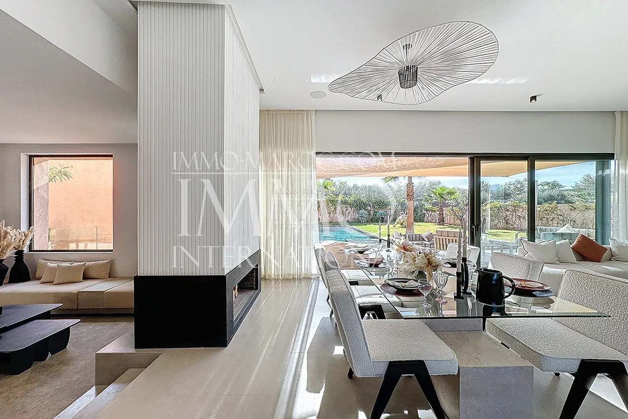 Villa contemporain a vendre en construction route ourika marrakech
