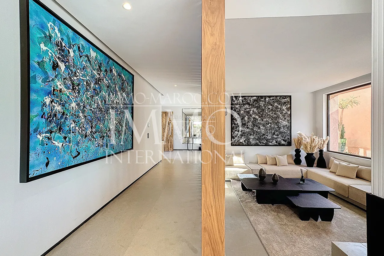 Villa contemporain a vendre en construction route ourika marrakech