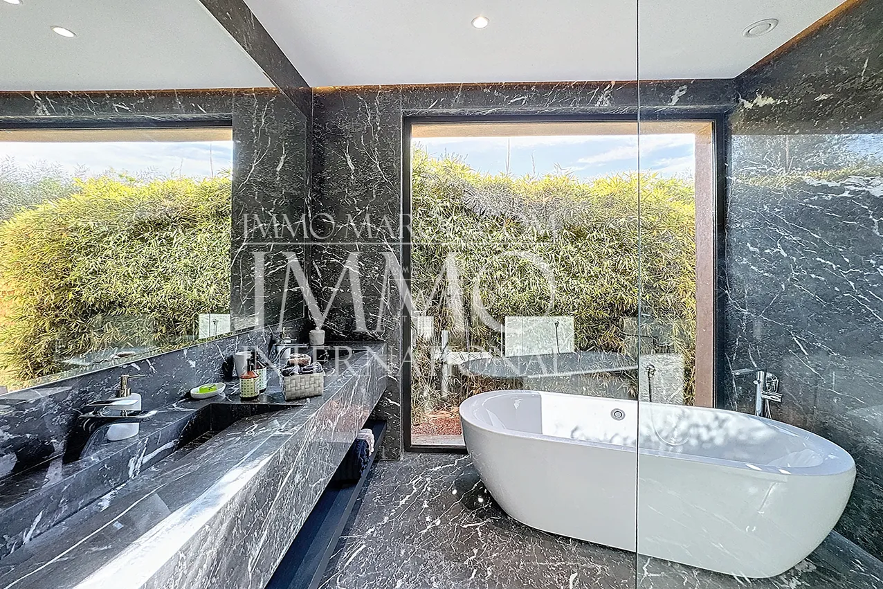 Villa contemporain a vendre en construction route ourika marrakech