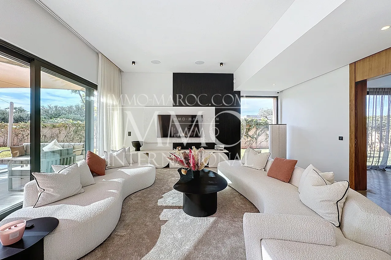 Villa contemporain a vendre en construction route ourika marrakech