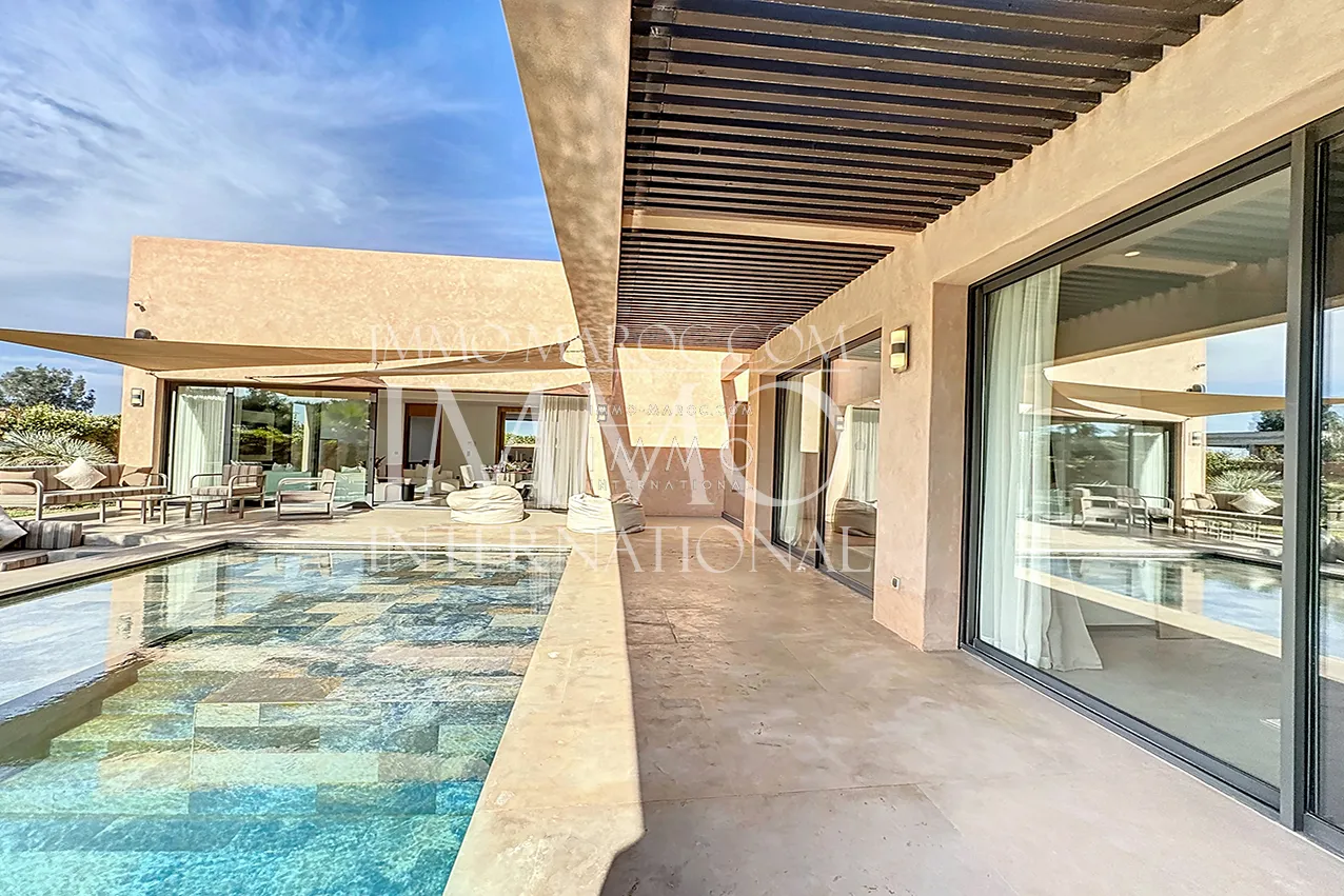 Villa contemporain a vendre en construction route ourika marrakech