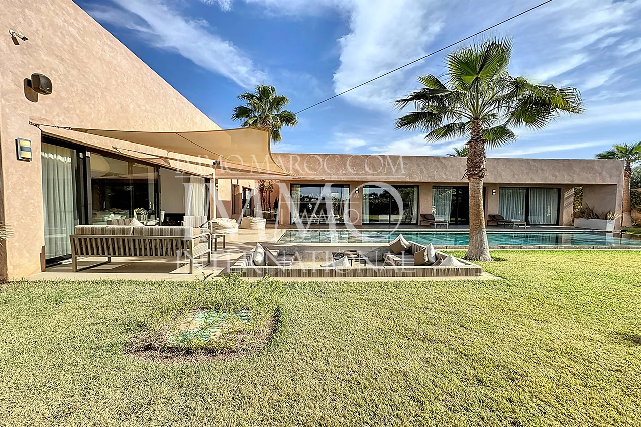 Villa contemporain a vendre en construction route ourika marrakech