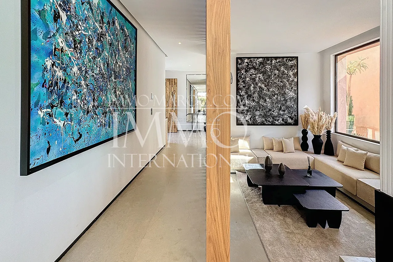 Villa contemporain a vendre en construction route ourika marrakech