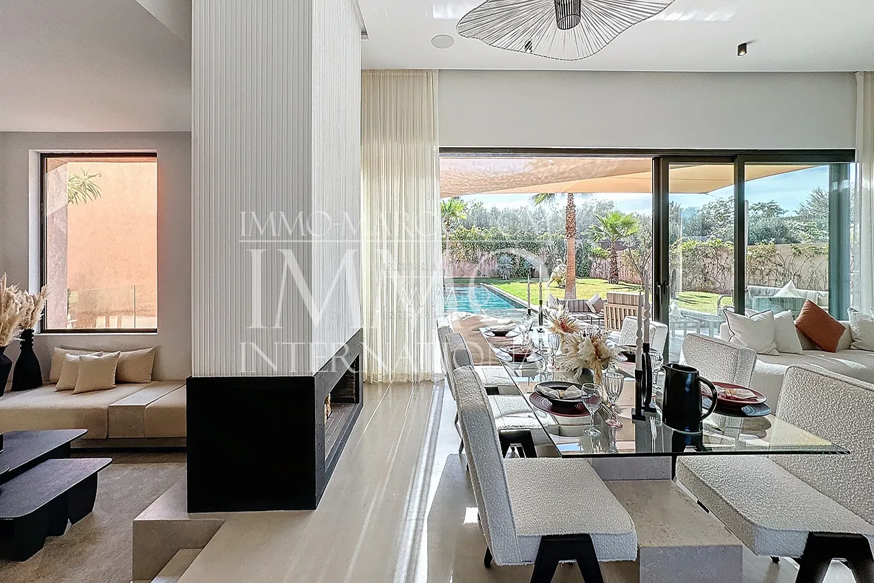 Villa contemporain a vendre en construction route ourika marrakech