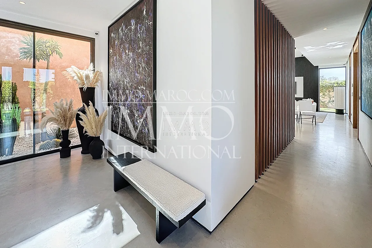 Villa contemporain a vendre en construction route ourika marrakech