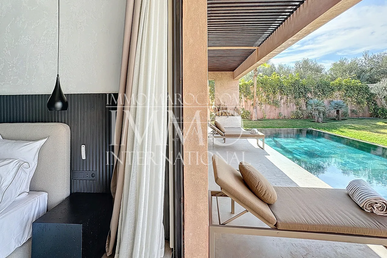 Villa contemporain a vendre en construction route ourika marrakech