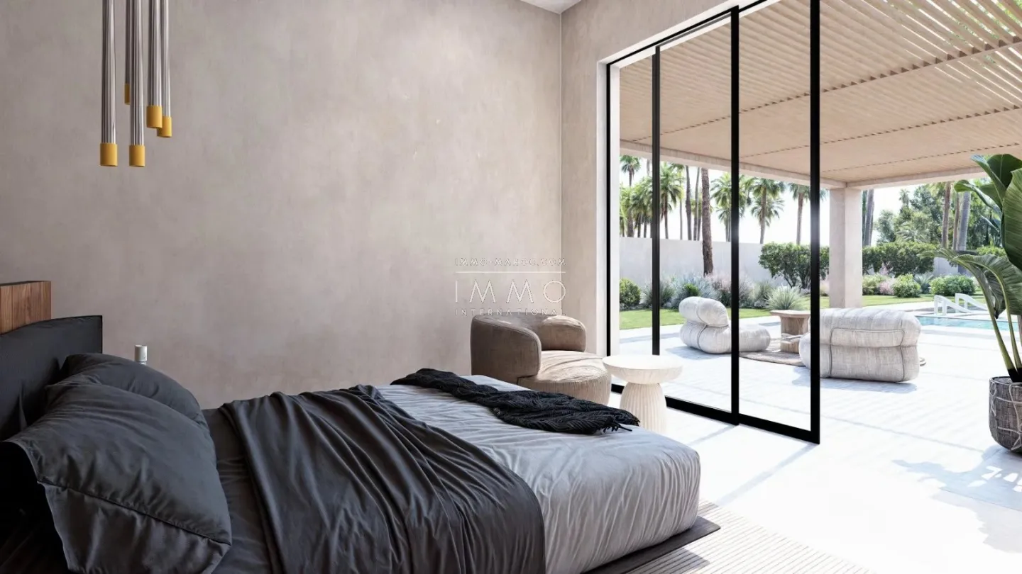 Villa contemporaine a vendre  en construction route ourika marrakech